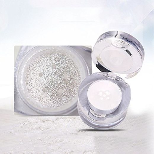 Samber Sombras de Ojos Polvo Glitter Iluminador Facial Polvo de Resaltar para Maquillaje Polvo Cosméticos para Maquillaje Profesional
