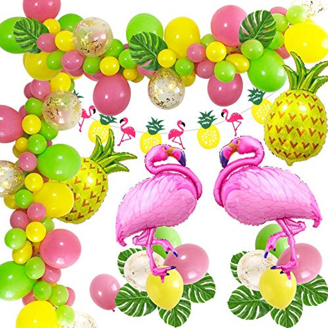 Social MMTX Hawaiana FiestaTropical Globos Decoración