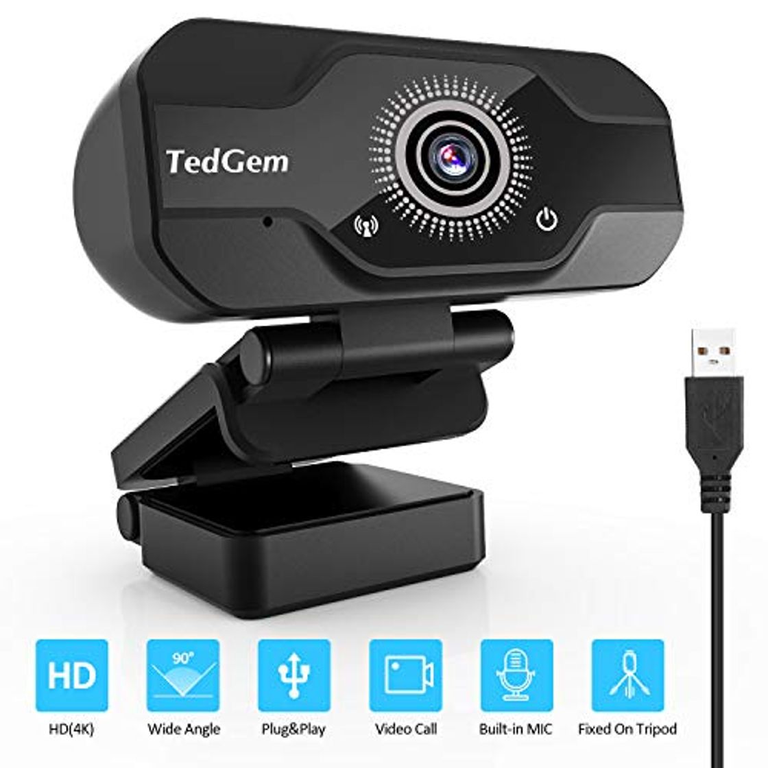 Product TedGem Webcam, Full HD Webcam 4K