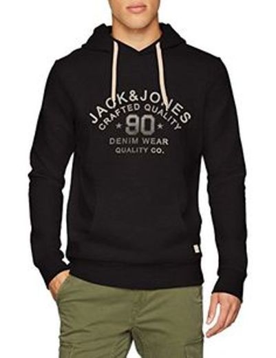 JACK & JONES Jjecorp Logo Sweat Hood Noos Capucha, Azul