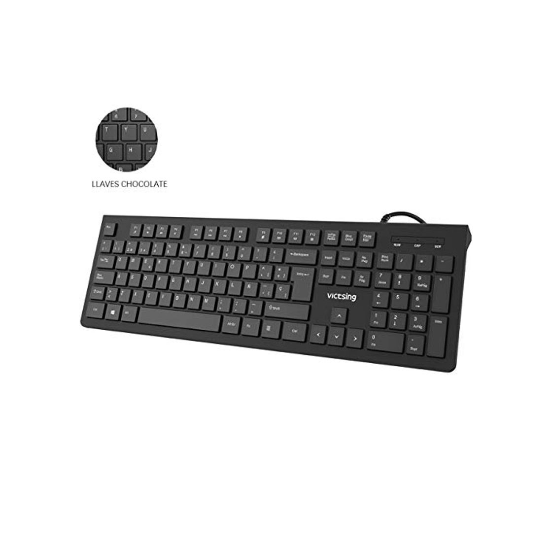 Social VicTsing Teclado USB Cable, Teclado