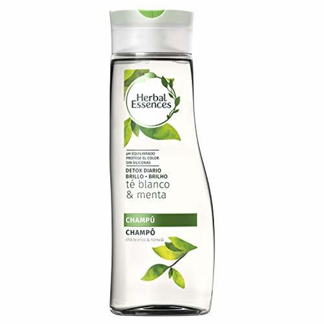 Social Herbal Essences Daily Detox Brillo Con Té Blanco Y Menta Champú 400 ml