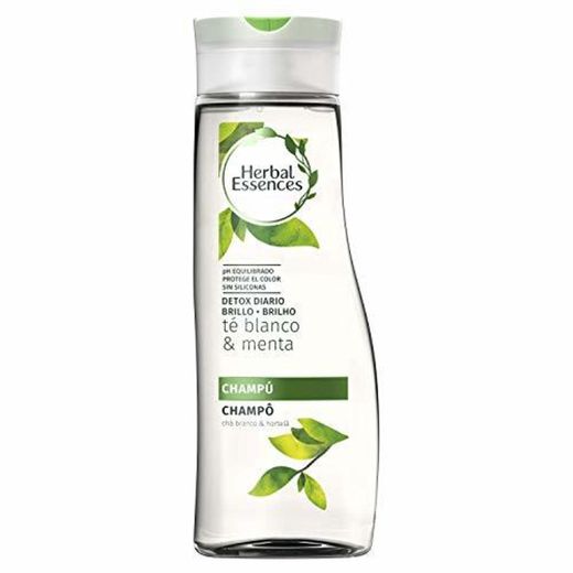 Herbal Essences Daily Detox Brillo Con Té Blanco Y Menta Champú 400 ml