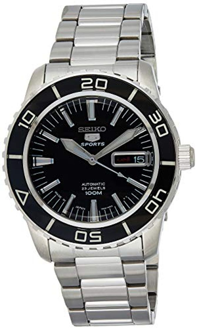 Moda Seiko Reloj Analógico Automático para Hombre con Correa de Acero Inoxidable – SNZH55K1