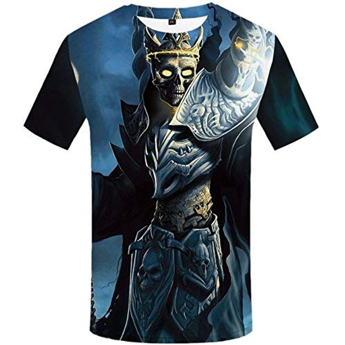 Producto SYSFOUR   T Shirt Men Flame Tshirt Punk Rock Clothes Snake 3D Print T-Shirt