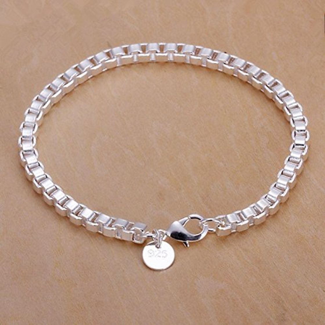 Social Skyllc® Chapado en plata pulsera de aleación personalizada