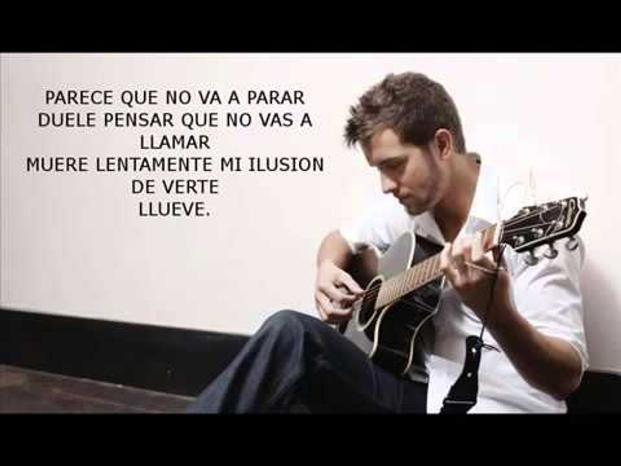 Canción Llueve-Pablo Alboran