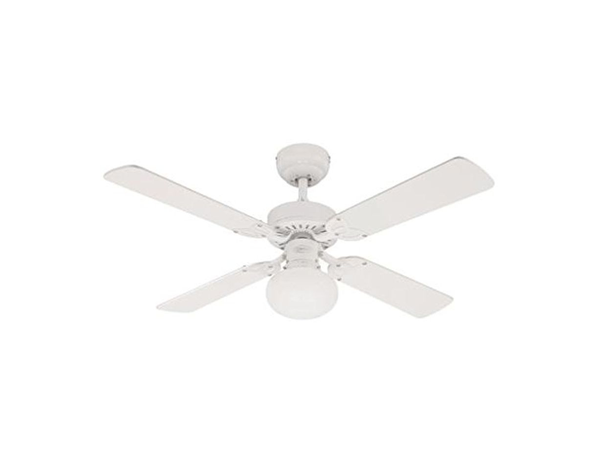 Product Westinghouse Ceiling Fans Vegas Ventilador de Techo, Metal, Acabado en blanco con