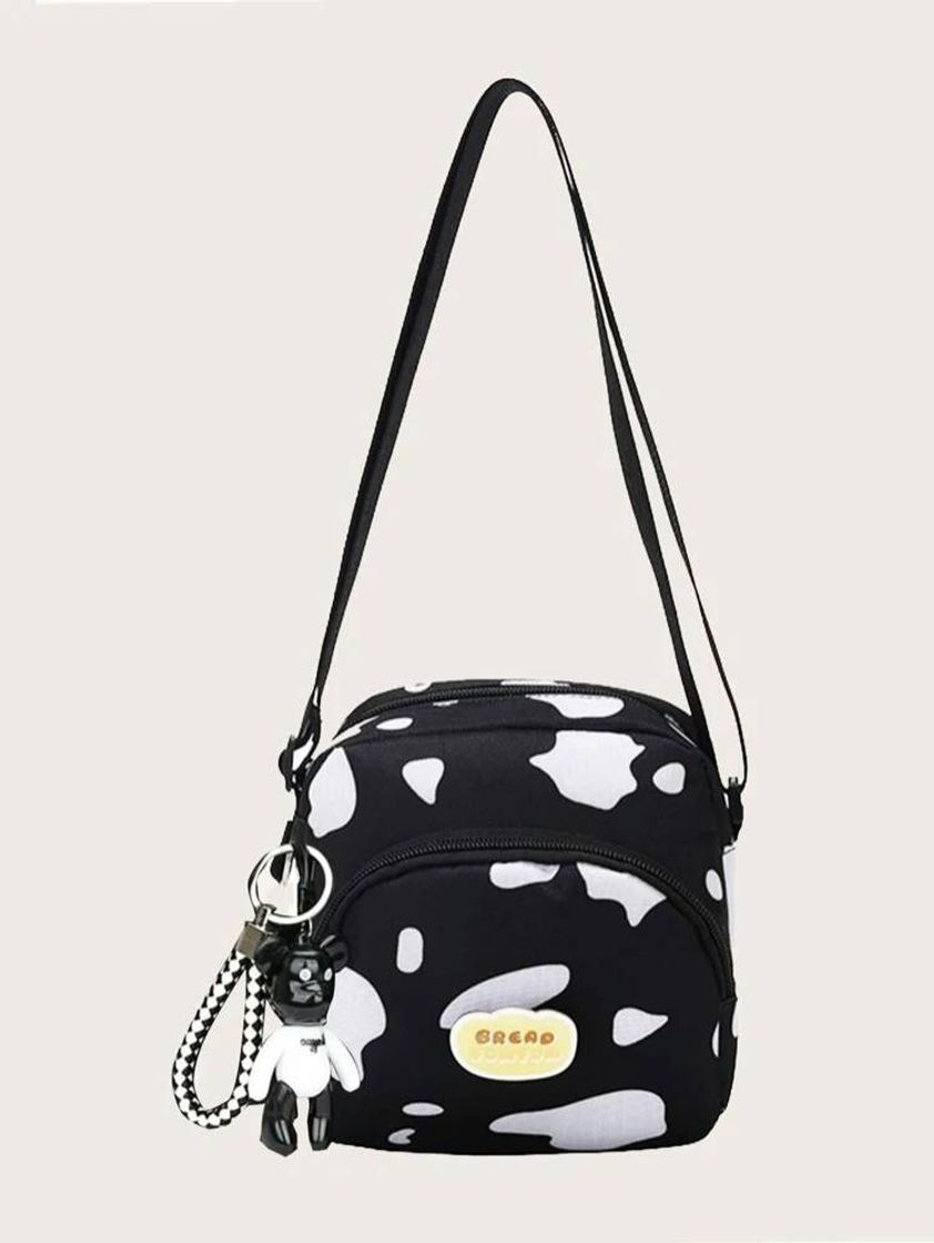 Fashion Bolsa com estampa de vaca