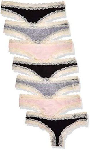 Marca Amazon - IRIS & LILLY BELK015M7 Tanga, Multicolour