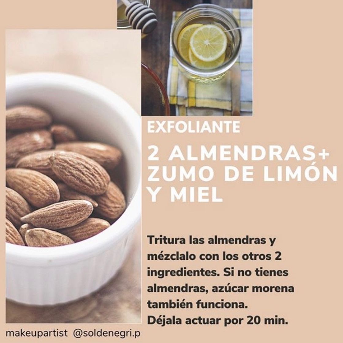 Fashion Mascarilla Exfoliante. almendras+limón+miel