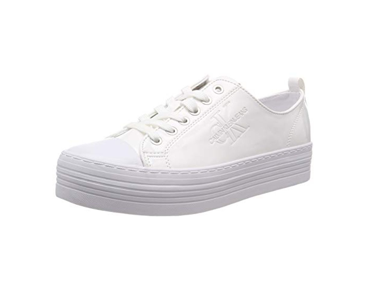 Moda Calvin Klein Jeans Zolah Patent Zapatillas Mujer, Blanco