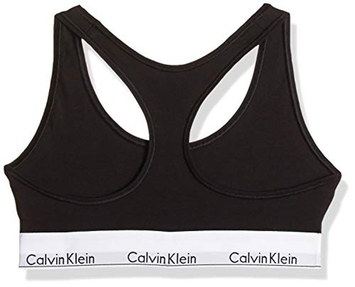 Moda Calvin Klein 0000F3785E, Sujetador para Mujer, Negro