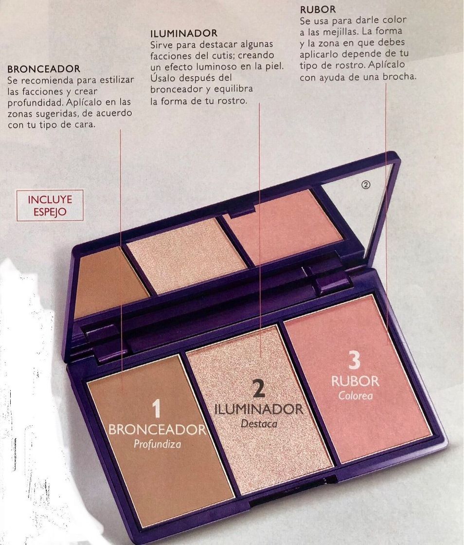 Fashion Oriflame contouring paleta de Maquillaje 