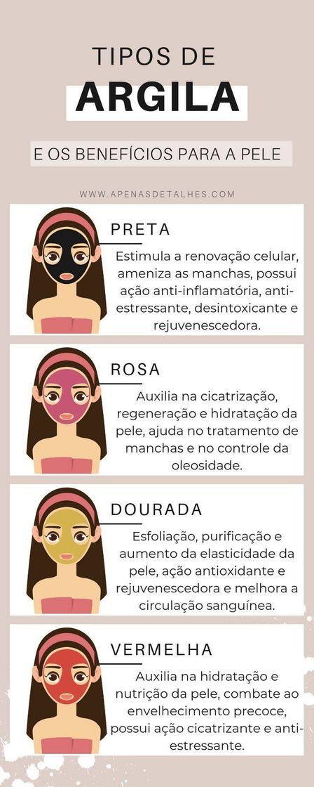 Moda Argila para o rosto