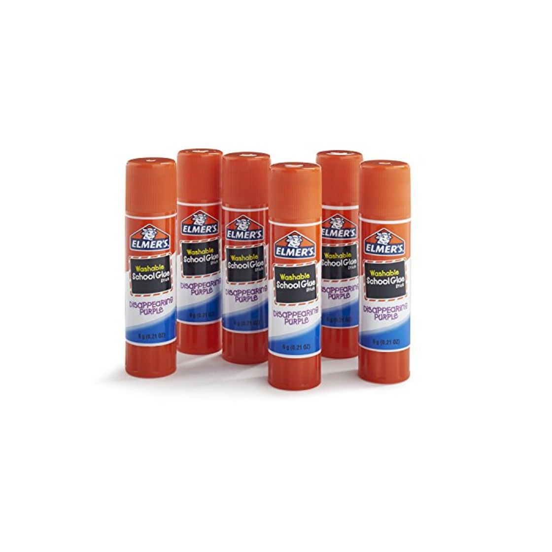 Products Elmer's Disappearing Purple School Glue Sticks, 0.21 oz, Pack of 6