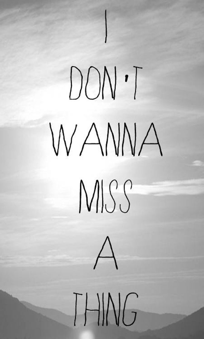 Canción I Don't Want to Miss a Thing - From "Armageddon" Soundtrack