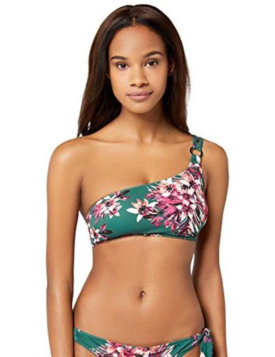 Marca Amazon - IRIS & LILLY Parte de Arriba de Bikini asimetrico