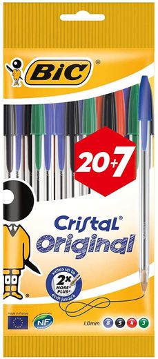 Bic 830864 BiC Cristal Original 1.0 mm Ball Pen Pack ... - Amazon.com