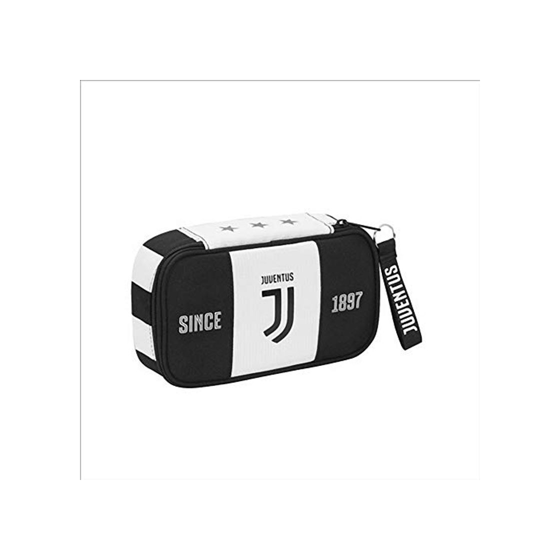 Fashion Estuche escolar Seven Quick Case Juventus completo 1 cremallera 22 x 12 x 6 cm Producto oficial