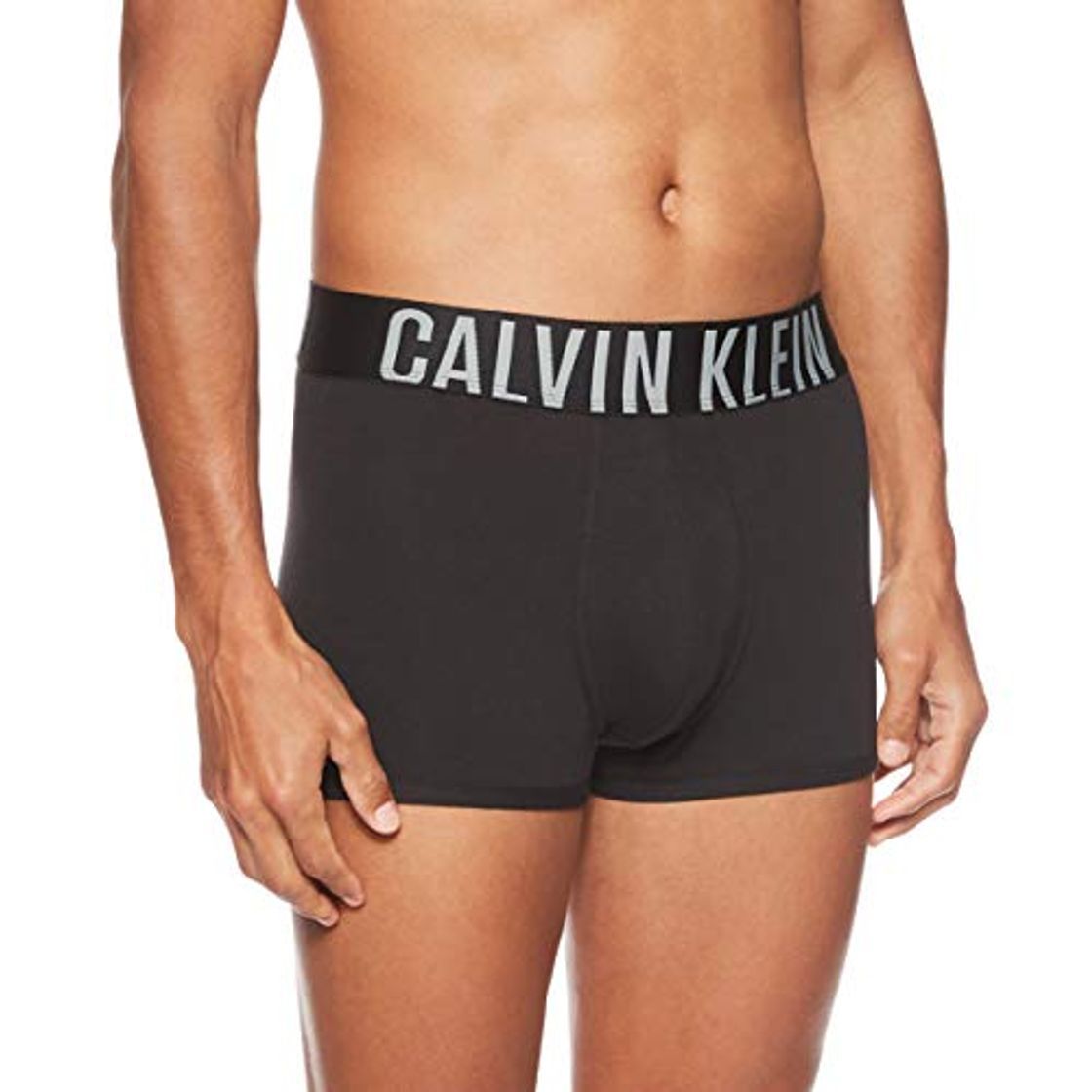 Moda Calvin Klein Power Cotton - Trunk, Calzoncillos para Hombre, Negro