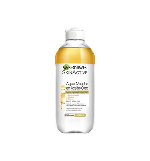 Garnier SkinActive Agua Micelar en Aceite que Elimina Maquillaje Resistente