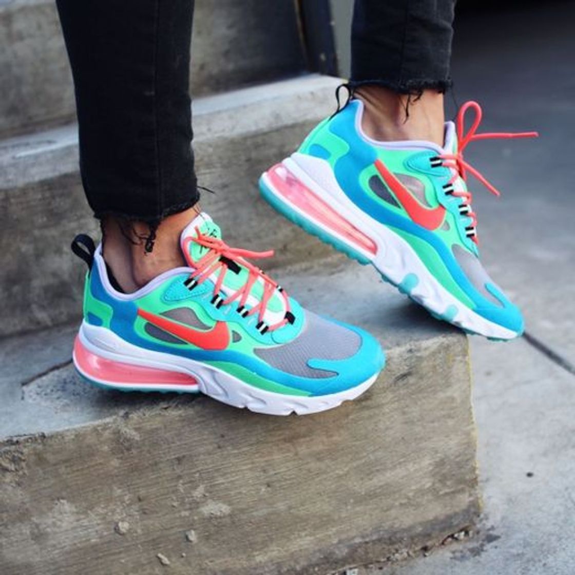 Moda Zapatilla NIKE Air MAX 270 React Mujer Azul 38.5