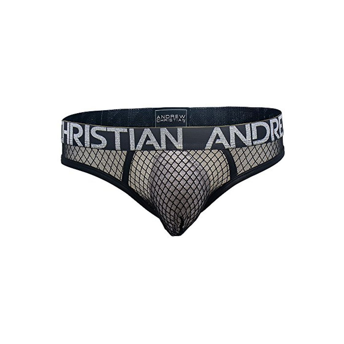 Andrew Christian - Tanga de encaje Negro Negro