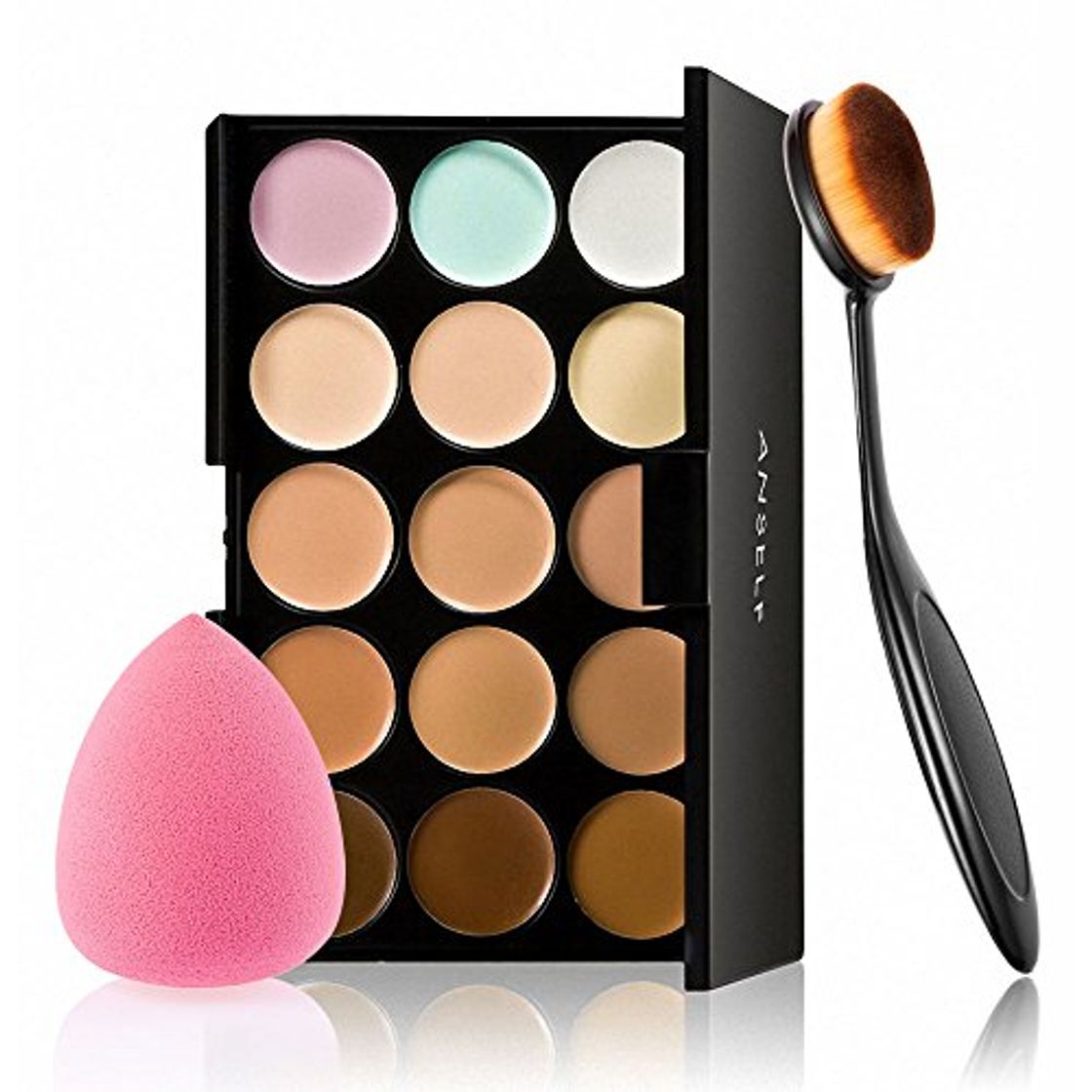 Social Anself - Set de Paleta de Corrector de Maquillaje 15 Colores