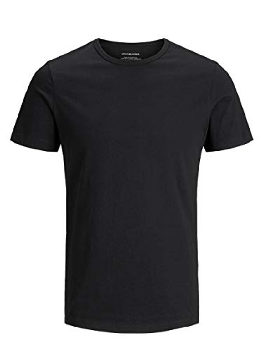 Social Jack & Jones Jacbasic Crew Neck tee SS 2 Pack Camiseta, Negro