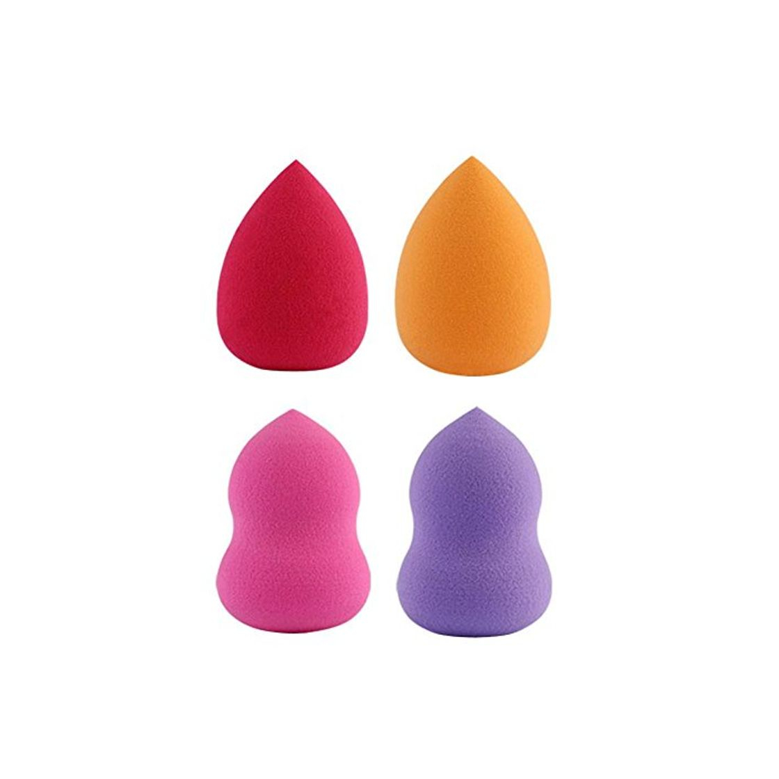 Fashion Juego de 4 esponjas de maquillaje con forma de gourd, para base