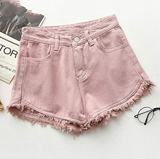 NSDKFF Pantalones Cortos De Mujer Denim Shorts Deshilachados Mujer Vaqueros Corto De