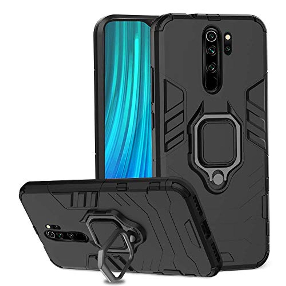 Lugar Ferilinso Funda para Xiaomi Redmi Note 8 Pro,Elegante Armadura híbrida Robusta Funda