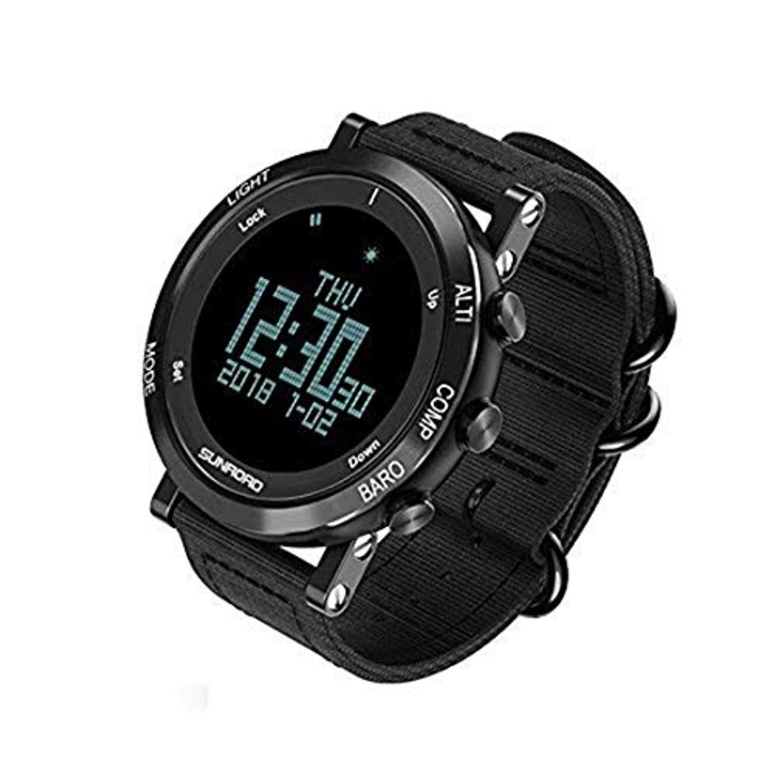 Products SUNROAD Hombre Relojes Deportes al Aire Libre Reloj Altímetro Barómetro Brújula Podómetro Reloj con Correa de Nylon