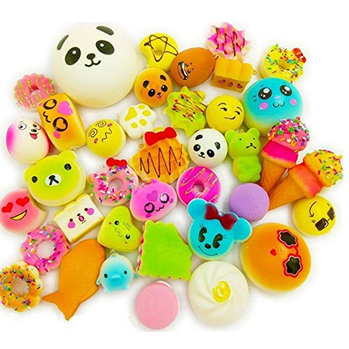 Productos Wanruisi 30 Pack Squishy Toy Jumbo Food Squishise Cat Hamburgers Cream Scented