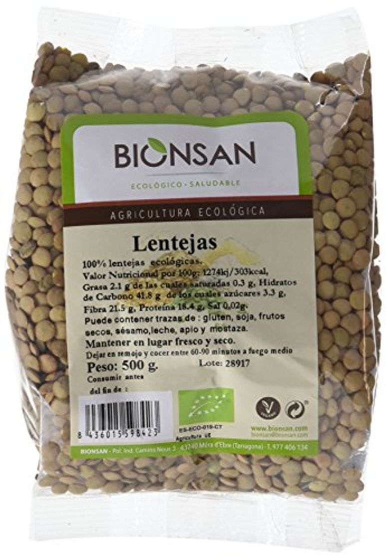 Producto Bionsan Lenteja en grano Ecológica