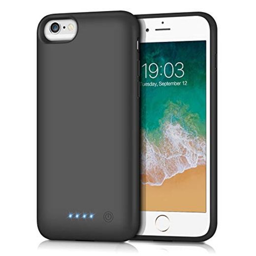 Kilponen Funda Batería para iPhone 6/6S/7/8, [6000mAh] Funda Cargador Portatil Batería Externa