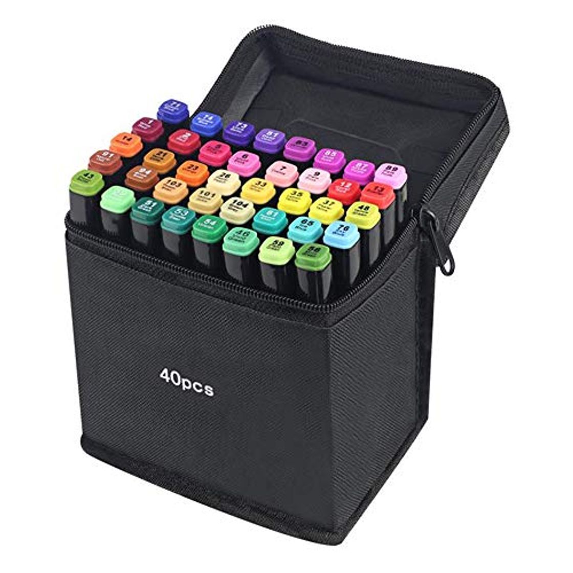 Social 40 Colores Marker Pen Set Dibujo Rotulador Animación Boceto Marcadores Set con