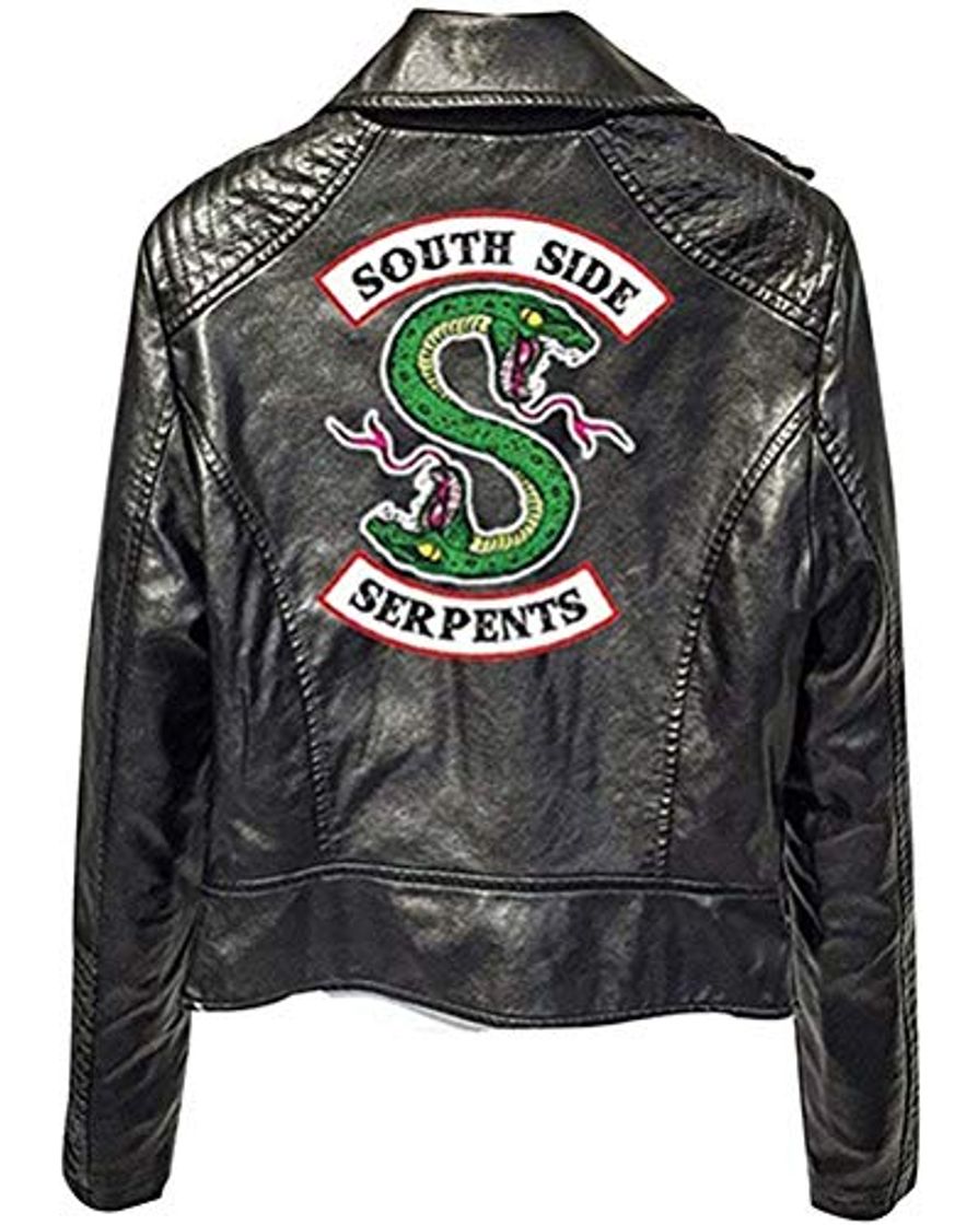 Social Yesgirl Moda Riverdale PU Chaquetas De Cuero Mujeres Southside Serpents Moto Biker