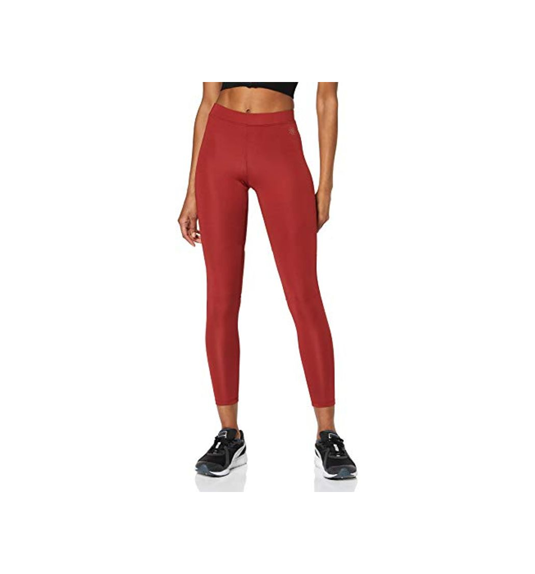 Productos Marca Amazon - AURIQUE Leggings Deporte Petite Mujer, Rojo