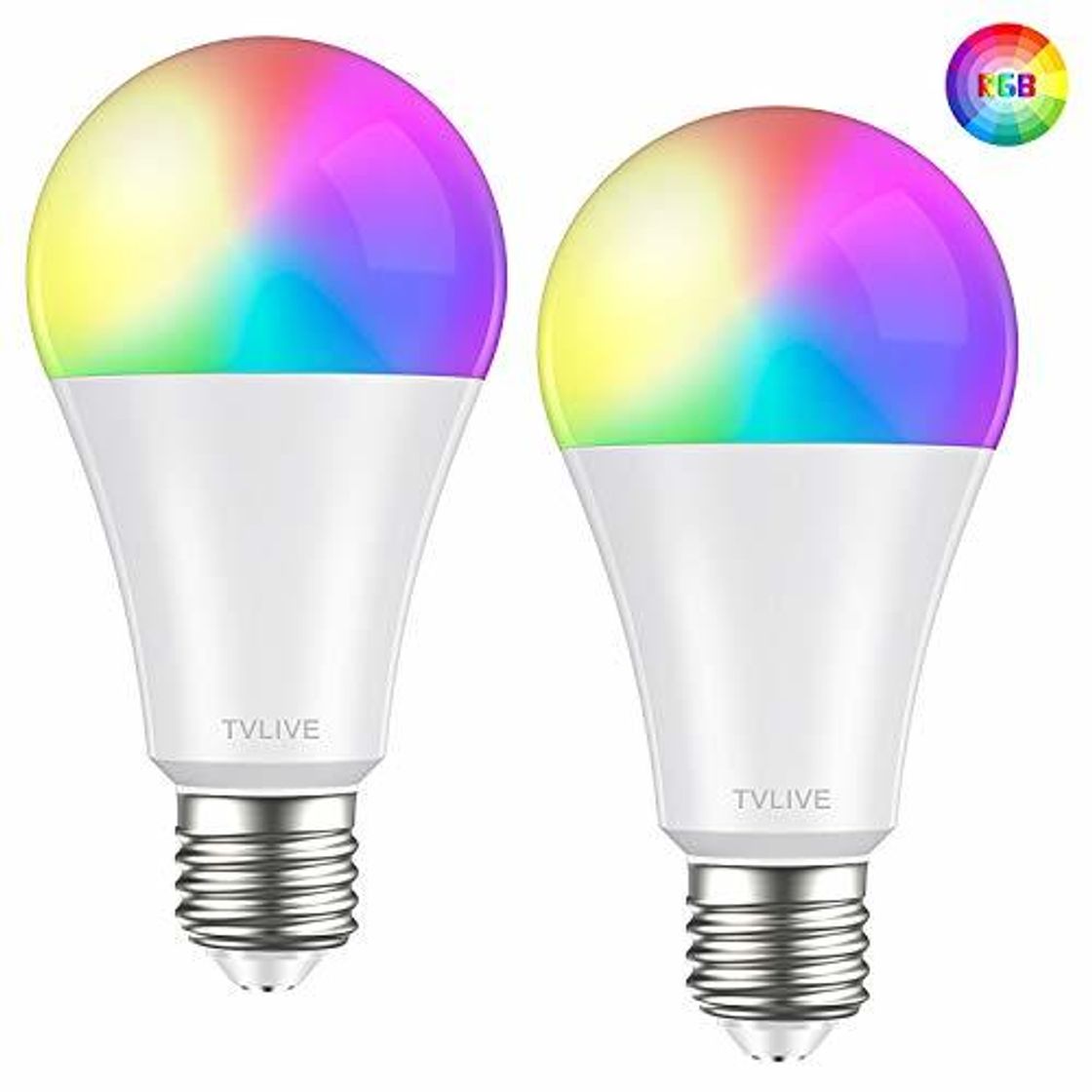 Product Bombilla LED Inteligente WiFi, TVLIVE 2 Pack 10W E27 Bombilla LED Luces