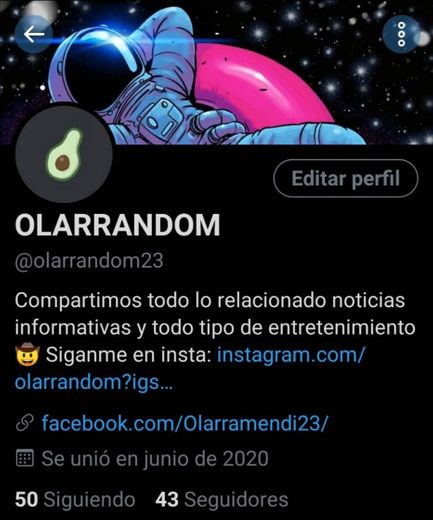 OLARRANDOM | Twitter