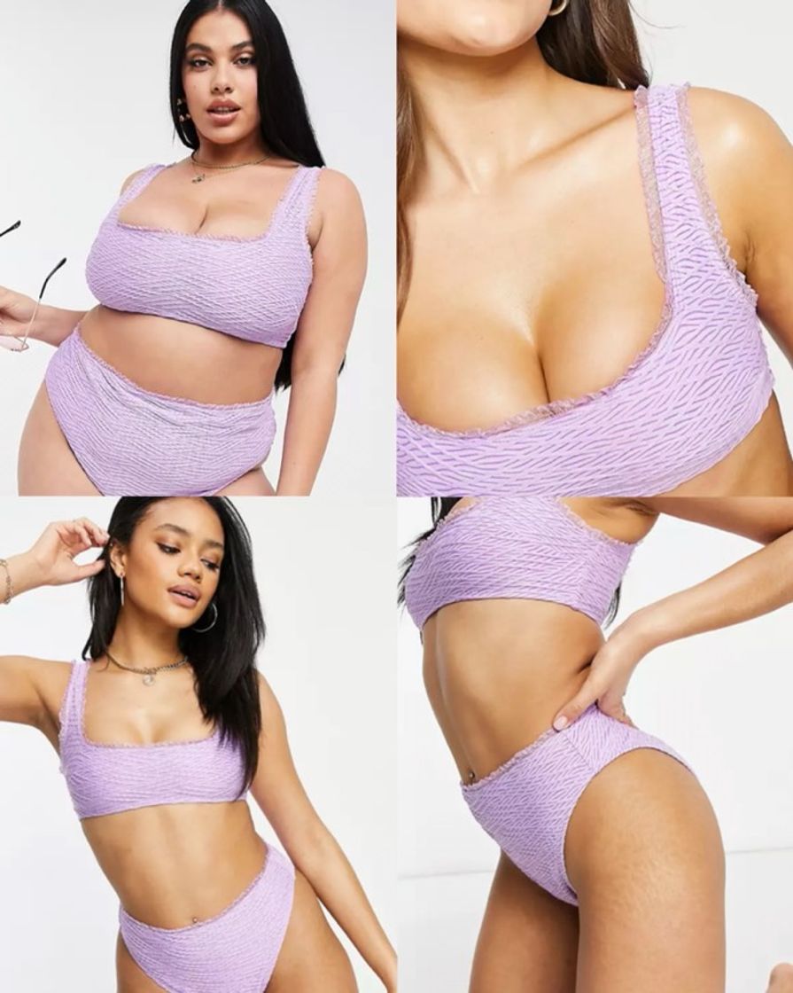 Social Bikinis lilas texturizados