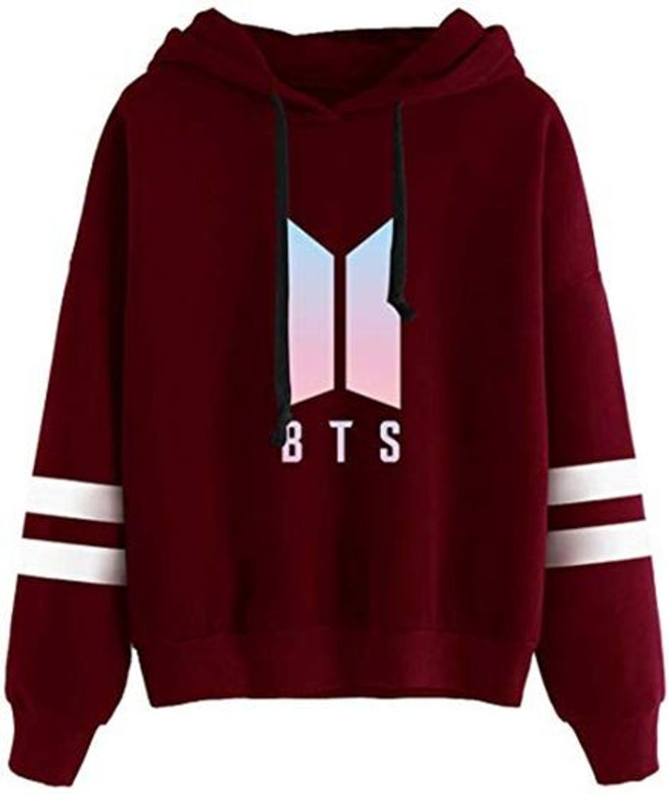 Moda OLIPHEE Sudaderas con Capucha Impreso el Logo de BTS Animen por el