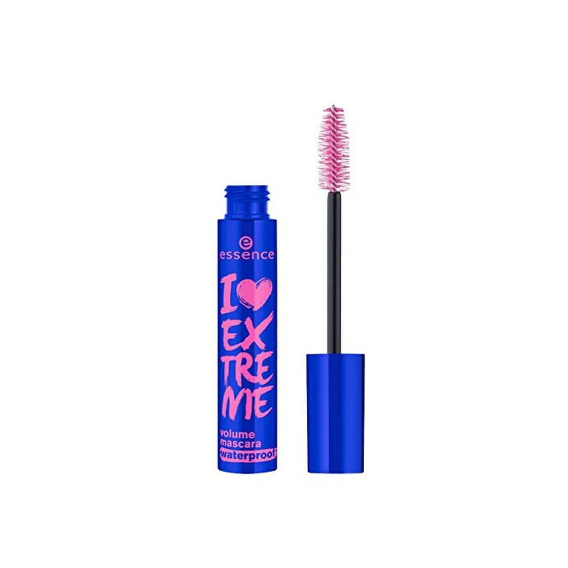 Essence i love extreme mascara volumen resistente agua negra.