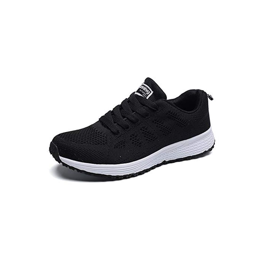 Moda Zapatillas para Caminar Zapatillas de Deportivos de Running para Mujer Ejercicio Físico Negro 37 EU