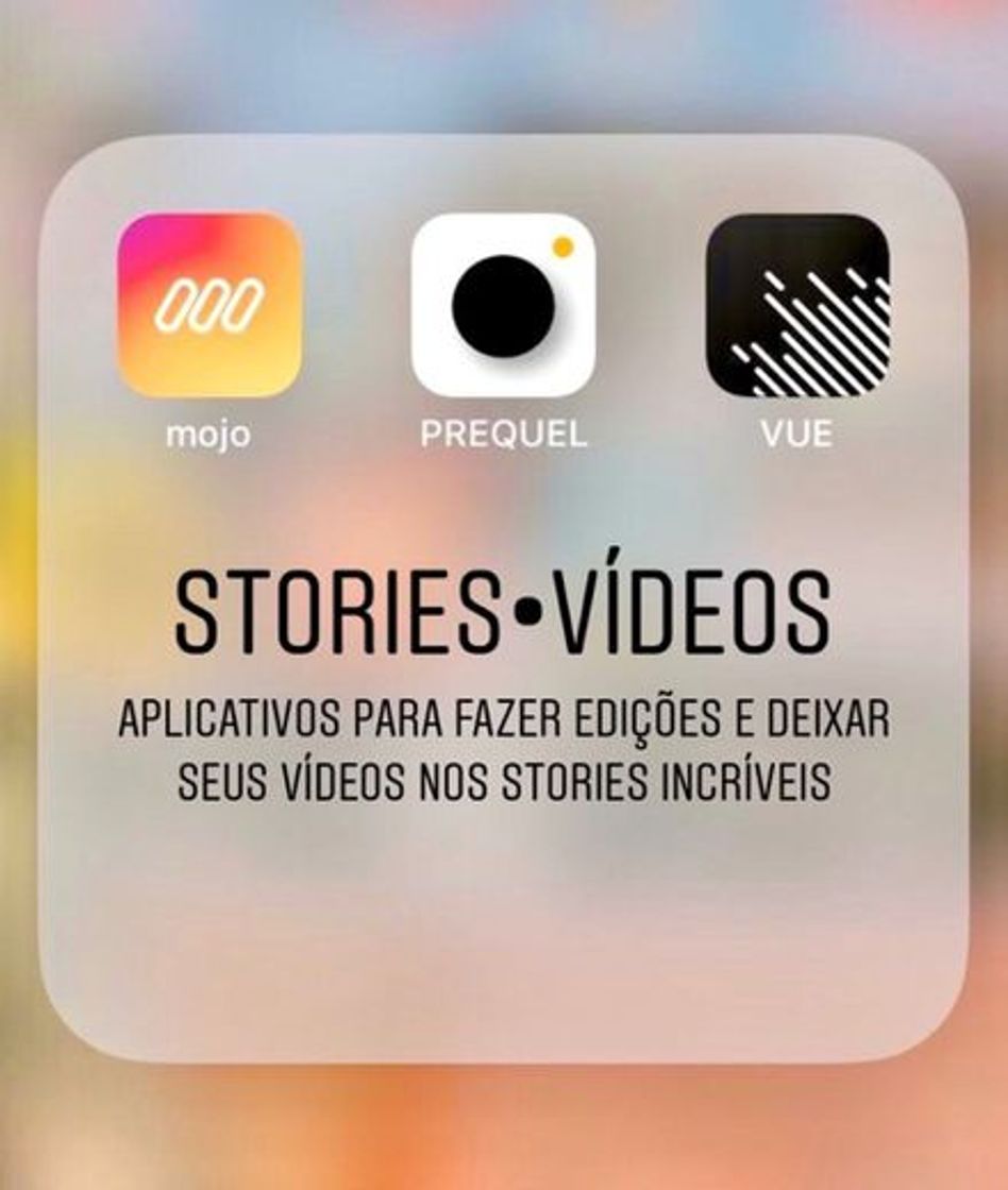 Aplicaciones STORIES • VÍDEOS CRIATIVOS 