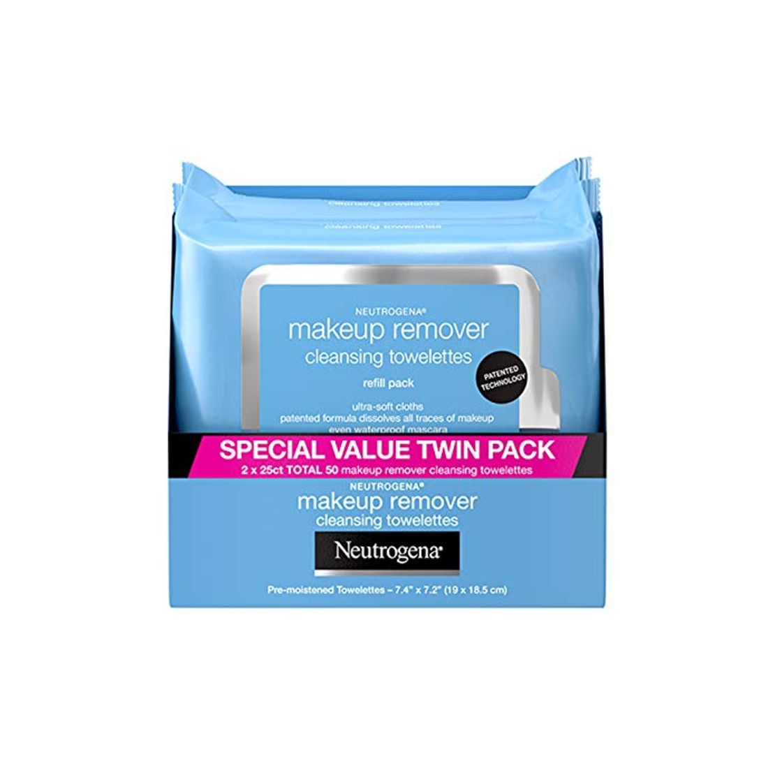 Social Neutrogena maquillaje Remover cleasing towelettes