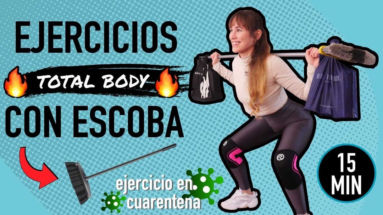 Social Rutina de fuerza con ESCOBA | Ejercicio en cuarentena - YouTube