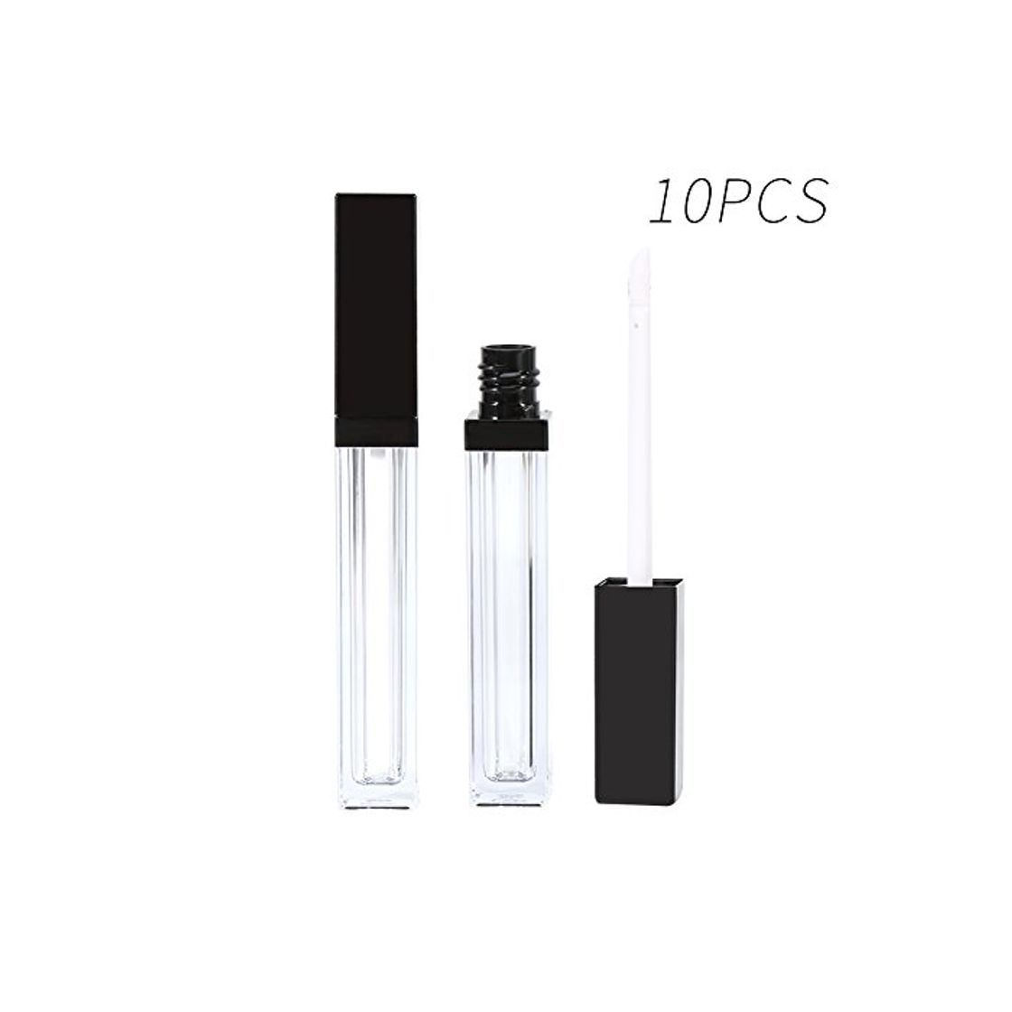 Fashion Vacío en botellas para pestañas, 5ml rollo de plástico recargable claro envase